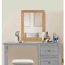 Hallowood Furniture Aston Rectangular Wall Mirror, Premium Glass