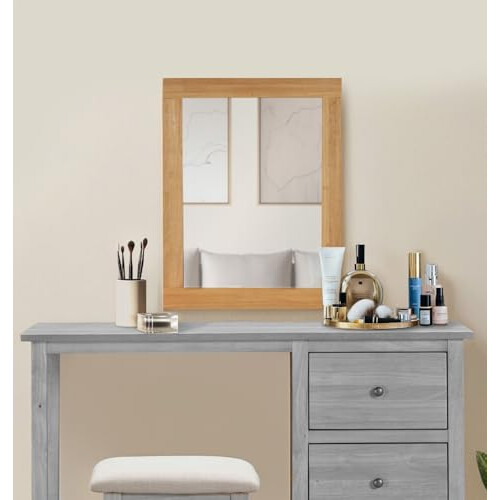Hallowood Furniture Aston Rectangular Wall Mirror, Premium Glass