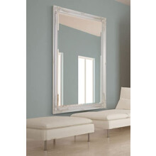 MirrorOutlet Extra Large Classic Ornate Styled Ivory Mirror 5ft7 x 3ft7 (170cm x 109cm), 170x109, Beige, LL024