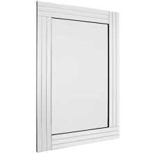 Barcelona Trading Grace Silver Glass Venetian Framed Rectangle Bevelled Wall Mirror 48in x 32in (120cm x 80cm),YC028-1