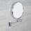 Milano Milano Mirage Wall Mounted Round Double Sided Extendable 2x Magnification Bathroom Shaving Mirror 2