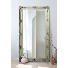 Abbey Large Full Length Shabby Chic Vintage Leaner Mirror Silver 32" X 68", 168x78