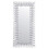 Modern Unique 3D Sunburst All Glass Venetian Rectangular Wall Mirror, 61x51, Silver 1
