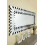 Modern Unique 3D Sunburst All Glass Venetian Rectangular Wall Mirror, 61x51, Silver 4