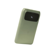 Intempo Aria Power Bank – 10,000 mAh Portable Charger with Digital Display, Fast Charging, Remaining Battery Percentage Indicator, Dual USB-A &