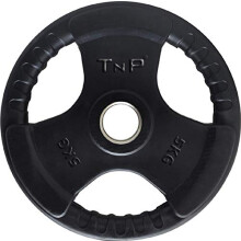 TnP Accessories. Olympic Weight Plates Rubber Coated Cast Iron Weights Plate Set – Tri Grip Radial – 1.25kg 2.5kg 5kg 10kg 15kg 20kg 25kg TriGrip