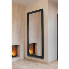Large Black Shabby Chic Ornate Big Wall Mirror Bargain 6Ft6 X 2Ft6 198cm X 75cm