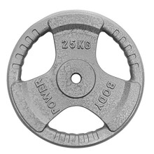 BODYPOWER 25Kg Standard Tri Grip Weight Plates (x2)