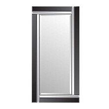 MirrorOutlet YC090-A Extra Large All Glass Black and Silver Full Length Wall Mirror 174x85 CM