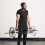 Mirafit Black Standard 1" Shrug Bar with Quick Release Collars 2