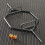 Mirafit Black Standard 1" Shrug Bar with Quick Release Collars 3