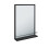 Iona 500 x 700mm Rectangle Black Frame Mirror with Shelf 2