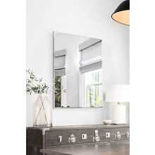 MirrorOutlet New Single Bevelled Venetian Wall Mirror 90 x 60CM 3ft x 2ft, Frameless, YC102