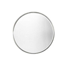 Large Silver Circular Bevelled Wall Mirror 100cm x 100cm 3ft x 3ft GL352