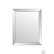 MirrorOutlet Milton Manor Modern Venetian Bevelled Wall Mirror 3'ft10 x 3ft1 (120cm x 94cm), Frameless, DC013-M