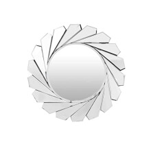 Milton Manor Modern Design Round Sunburst Venetian Wall Mirror 2Ft8 80cm