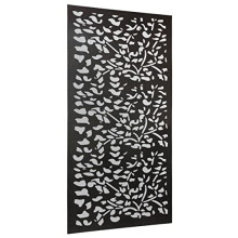 Metal Garden Mirror Extra Large Leaf Effect 120cm x 60cm (4ftx2ftmax)
