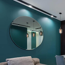 MirrorOutlet All Glass Bevelled Classic Design Round Mirror 120 x 120CM 4ft x 4ft, Frameless, YC130