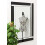 Alison Black Glass Framed Rectangle Bevelled Wall Mirror 48" x 32" Extra Large 2