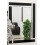 Alison Black Glass Framed Rectangle Bevelled Wall Mirror 48" x 32" Extra Large 3