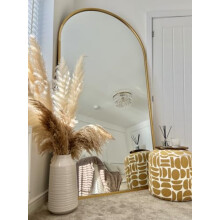 MirrorOutlet The New Arcus Mirror range. Featuring a Gold Metal Frame Mirror,200 x 100