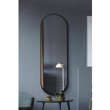 The Vultus - New Black Metal Framed Double Arched Wall Mirror 71 X 24" (180CM X 60CM) Suitable for Inside and Outside!