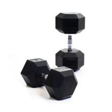 BODYPOWER 37.5Kg Rubber Hex Dumbbells (x2)