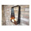 Get Goods Black Industrial Wall Mirror With Shelf Metal Frame 4