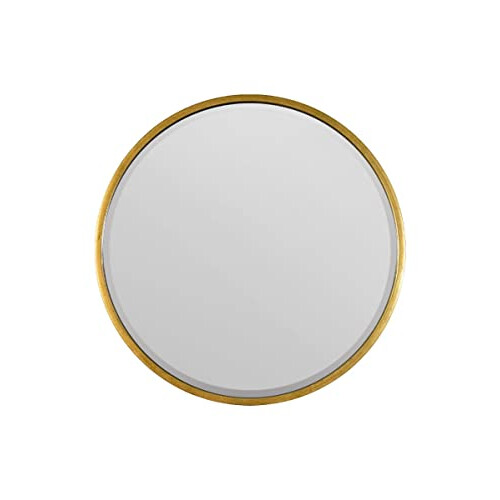 Large Gold Circular Bevelled Wall Mirror 80cm x 80cm 1