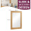 Hallowood Furniture Aston Rectangular Wall Mirror, Premium Glass 3