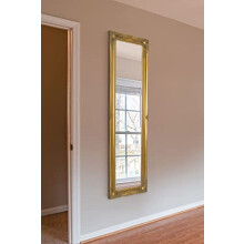 5Ft6 X 1Ft6 167cm X 45cm Large Gold Antique Style Dress Wall Mirror Rectangle