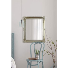Large Glass Silver Ornate Antique Design Wall Mirror 30 X 26", 76cm X 66cm