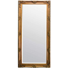 MirrorOutlet Large Gold Antique Full Length Wall Mirror 5Ft5 X 2Ft7 (165cm X 78cm) New, 165x78x7,GL067