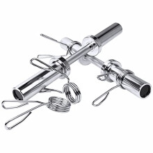 Lions Dumbbell Bars - Olympic Barbell Bar Handles Set Ideal for Weight Lifting Gym Strength Training Exercise Workout Equipment, Knurled Grip &