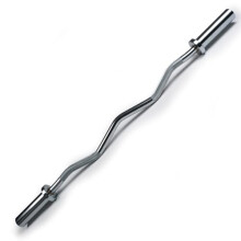 NORTHERN 4ft Olympic EZ Curl Bar - Chrome Plated Steel Weightlifting Bar with Anti-Slip Grip for Biceps Training, Strength Workouts & Home Gym