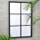DEENZ Window Style Wall Mirror Durable Frame Indoor/Outdoor Living Collection Rectangular Wall Mirror 50X76Cm (Black) 2