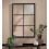 DEENZ Window Style Wall Mirror Durable Frame Indoor/Outdoor Living Collection Rectangular Wall Mirror 50X76Cm (Black) 1