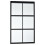 DEENZ Window Style Wall Mirror Durable Frame Indoor/Outdoor Living Collection Rectangular Wall Mirror 50X76Cm (Black) 5