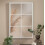 DEENZ Window Style Wall Mirror Durable Frame Indoor/Outdoor Living Collection Rectangular Wall Mirror 50X76Cm (White) 1