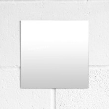 Darthome Set of 4 Glass Mirror Tiles Large 9" Square Self Adhesive Stick On Panels DIY
