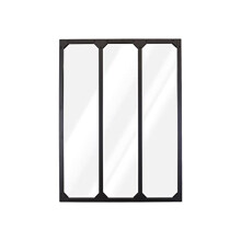 Select Mirrors Rochester Industrial Metal Wall Mirror - 60cm x 80cm (Black)