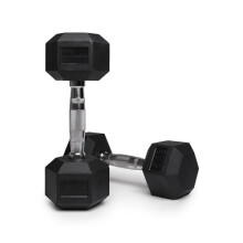 NORTHERN Hex Dumbbells Pair 1KG-10KG Pairs with Metal Handles Anti-Rolling Sports Weights Sets Home Gym Equipment Workout Fitness Hexagonal Rubber