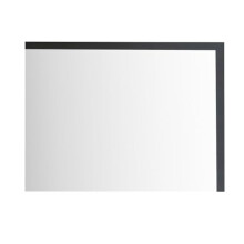 Milano Bexley 1000mm x 500mm Wall Hung Bathroom Mirror Black Grey Frame