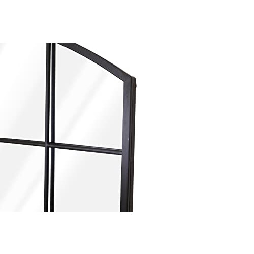 Select Mirrors Rockford Arched Window Wall Mirror - 56cm x 76cm (Black) 2