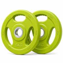 Generise 5kg Bumper Plates – Durable Rubber Weight Plates for 30mm Barbells - Ideal for Bodybuilding & Strength Training (Pair)