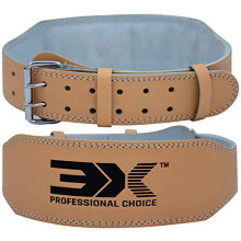 3X Professional Choice Genuine Leather Weight Lifting Belt 4” & 6” Powerlifting Belt for Squats, Deadlifts & Gym Training Adjustable Heavy-Duty
