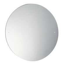 Waterstone Mirrors & Frames LTD 60cm Diameter Cicular Round Bathroom Mirror Glass with Pre Drilled Holes & Chrome Cap Wall Hanging Fixing Kit Hardware