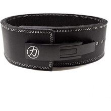 Strength Shop 10mm Lever Belt Embossed Logo Black - IPF Approved (Medium)