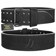 Strength Shop 10mm Double Prong Buckle Belt ALL BLACK - IPF APPROVED (Medium)