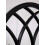 DEENZ Arched Top Window Wall Hanging Mirror Black Finish Plastic Frame Grid Pattern Indoor/Outdoor Use Style Elegant Vanity Gothic Display Home Office 5